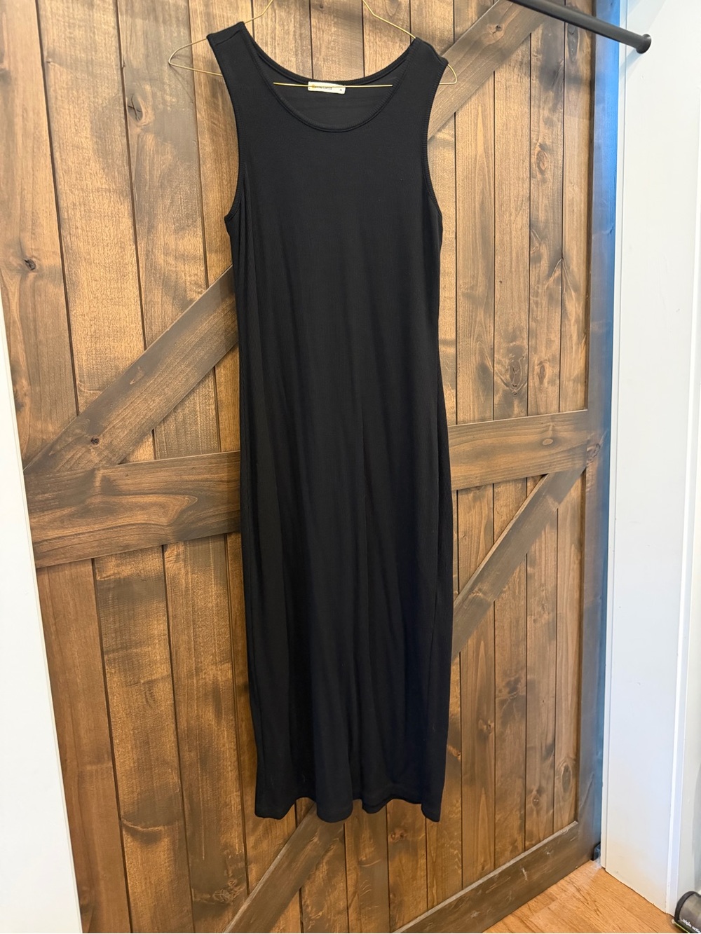Marine Layer Black Sleeveless Maxi Dress